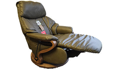 Midi Powered Recliner In Longlife Leather